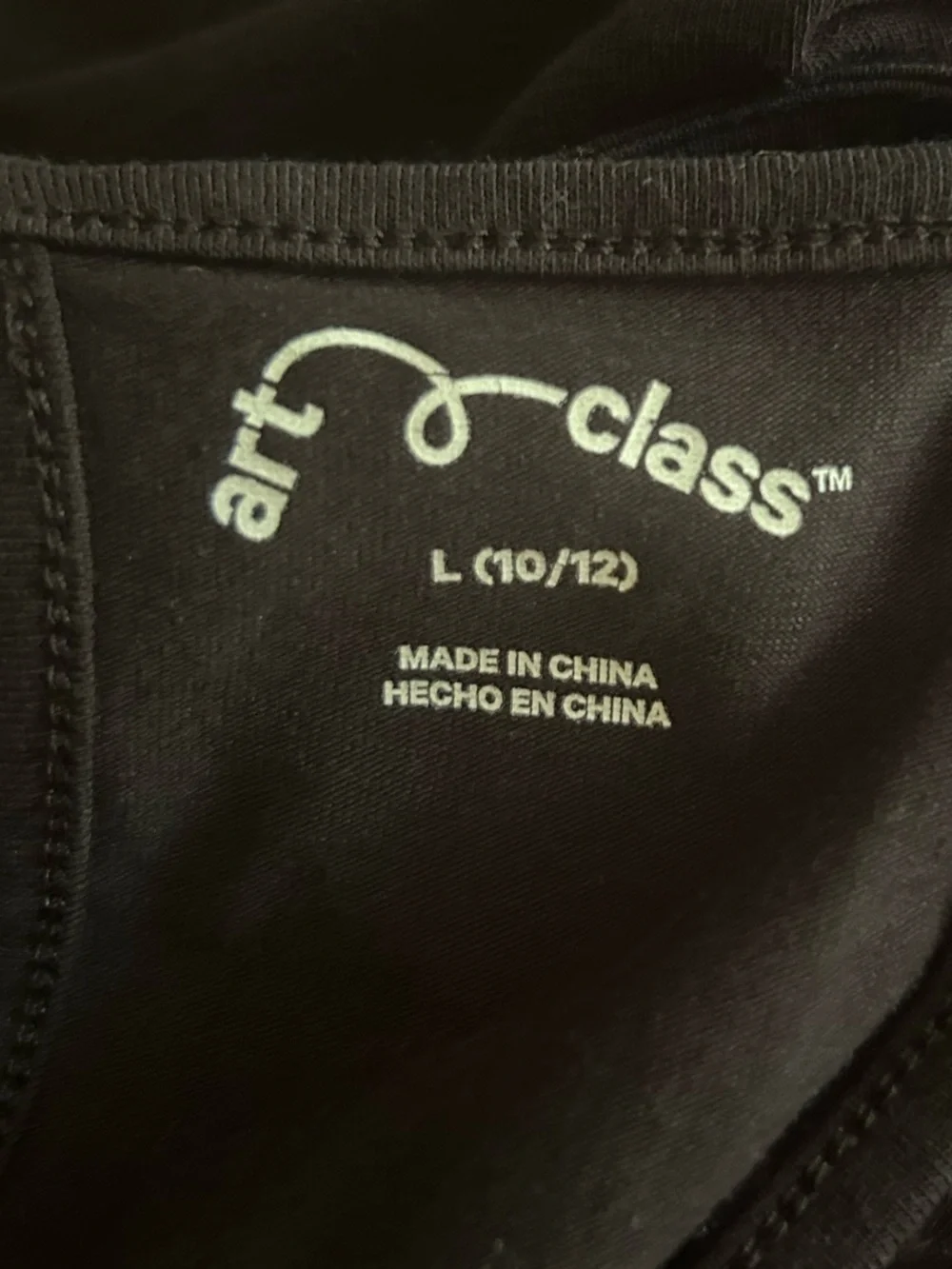 Art Class Girls Black Spaghetti Strap Cami Jumpsuit Size L 10/12